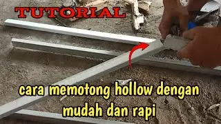 Cara memotong hollow menggunakan gunting baja ringan dengan mudah cepat dan rapi