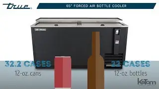 True 65&rdquo; Forced Air Bottle Cooler (598-TD6524)