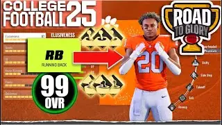 Best RB Abilities AND Builds! College Football 25 Road To Glory | BEST BUILD