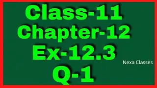 Ex-12.3 Q-1 Class 11 ( Introduction to 3D ) NCERT Math