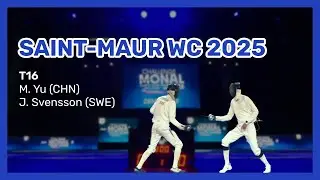 SAINT-MAUR WC 2025 - T16 Yu vs. Svensson