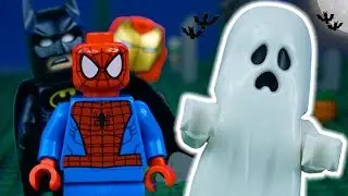 LEGO Batman STOP MOTION Хэллоуин W / Человек-паук, Бэтмен, Железный Человек & | По Lego Worlds