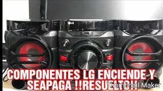 COMO REPARAR MINICOMPONENTE LG QUE ENCIENDE Y SEAPAGA