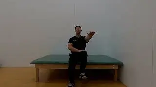 Seated marching (Arms Horizontal cross crawl leg tap)