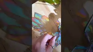 This is called &lsquo;Pixi stix&rsquo; glass! Insane, right? #glassart #dichroicglass