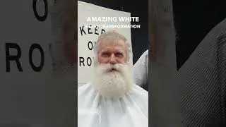 AMAZING White SANTA Beard Transformation... #Shorts