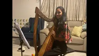 சிங்காசனத்தில் வீற்றிருக்கும் | Singasanathil Veetrirukkum | Harp Cover by Wiselin Nova