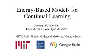 Energy-Based Models for Continual Learning