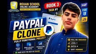💻 I Built a Fully Functional PayPal Clone | Coding Book 3 – Task #1 | PHP, CSS & JavaScript