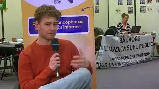 Gaspard G sur le plateau de l'EPJT