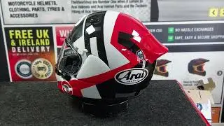 Arai Quantic Space Motorcycle Helmet (Red)
