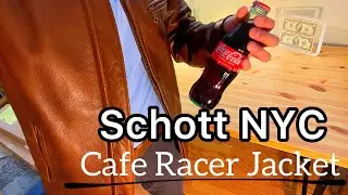 Japanese Dude Falls in Love with the America's BEST Leather Jacket, Schott NYC Cafe Racer Jacket