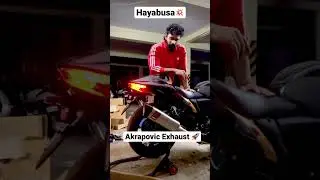 Hayabusa Akrapovic Exhaust🚀💥| Loud Hayabusa #hayabusa #busa #bikelife #akrapovic