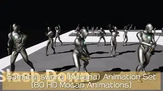 [80 HD Mocap Animations] Samurai sword (Katana) Animation Set for Unreal Engine 5.0+.