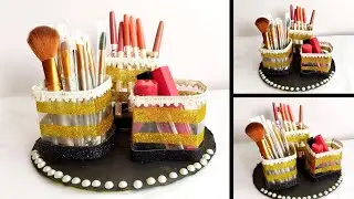 Diy Makeup Organizer | plastic bottle craft ideas | bottle craft | best out of waste