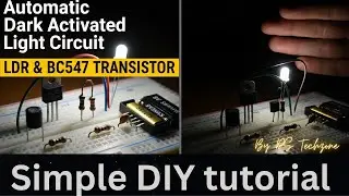 Dark activated light circuit using LDR