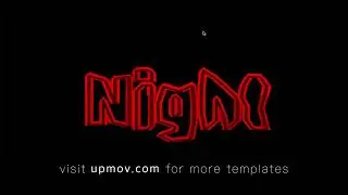 Text border animation template