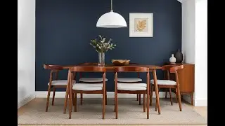 Oslo Mid-Century Dining Chair / Vintage Wood Make Up Chair - FRM0345