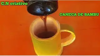 COMO FAZER CANECA DE BAMBÚ simples e divertido