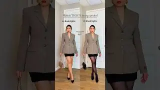 CALZEDONIA Sheer tights:AFTER work / Evening outfit 🤎 #fashionshorts #fashionvideos #fashionstyling