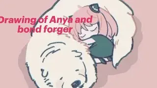 Anya and bond forger drawing l spy x family l watercolor art l @Conancreativecases