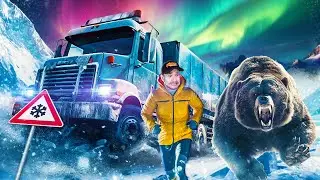 SIMULADOR HARDCORE de CAMINHONEIRO no ALASKA! Alaskan Road Truckers