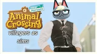 Animal Crossing Villagers as Sims- Raymond | Sims 4 create a sim