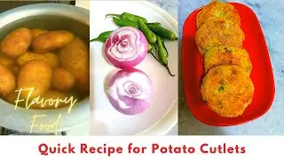 Quick Recipe for Potato Cutlets by flavory food #shorts