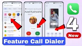 call dialer change | Incoming call gesture | call receive setting | how to change call log display