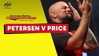 THE EURO TOUR IS BACK! 🔥 Price v Petersen | 2020 German Darts Championship