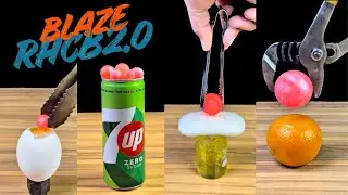 1000&deg;C Hot Ball vs Multiple Things #experiment #satisfying #fyp 