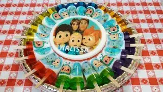 Gelatina de Cocomelon con Gelapaletas