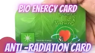 Bio energy Card || Negetive Ion card || Bio energy Card demonstration Bengali || Anti radiation Card