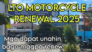 LTO registration of motorcycle 2025 || Magkano magpa renew ng motor sa LTO