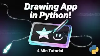 Build a Drawing App with Python in 4 Minutes!🎨 Super Creative!
