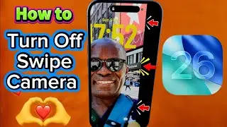 Apple iPhone &mdash; отключите функцию &laquo;Свайп для открытия камеры&raquo; на экране блокировки 🙃 Новая функция...