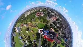 360 4K TALLEST TRAVELING SKY SWING (60 meters) @ FUNDERWORLD Festival of Summer 2024