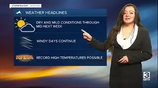 Windy and unseasonably warm temperatures ahead