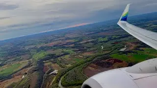 [4K] &ndash; Rainy Kansas City Sunrise Takeoff &ndash; Alaska &ndash; Boeing 737-900/ER &ndash; MCI &ndash; N440AS &ndash; SCS 1182