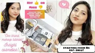 One brand makeup - Insight cosmetics (Hit 👍or miss👎) Review /-💁#onebrandmakeup #makeuptutorial