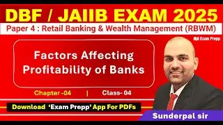 Factors Affecting Profitability of Banks | #jaiib #dbf #examprepp #iibf #ibps #dbffreeclasses