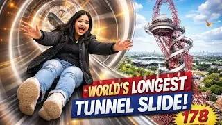 Would YOU Ride the World&rsquo;s Longest Slide? 😱 ArcelorMittal Orbit London | Meow in UK