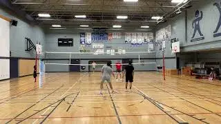 2v2 indoor Volleyball match