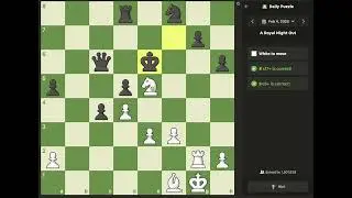 Chess Puzzle - A Royal Night Out #chess