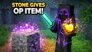 MINECRAFT BUT STONE GIVES OP ITEM 