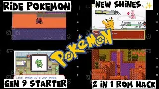 New Pokemon gba rom hack with ride Pokemon, gen 9 starter, minor changes and more