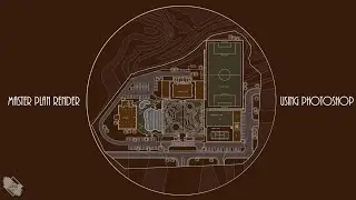 Master Plan rendering in Photoshop - Architecture Post Production