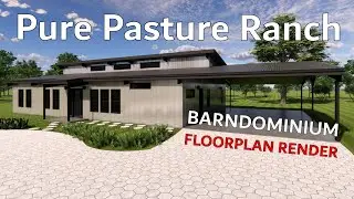 The Pure Pasture Barndominium - Render Flythrough