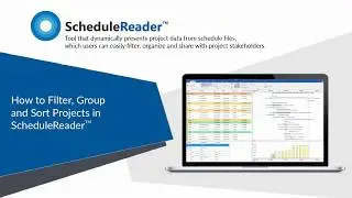 How to Filter, Group and Sort Projects in ScheduleReader
