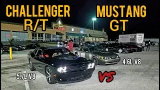 Challenger R/T Shaker vs 2v Mustang GT